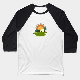 TROPICAL FOREST Baseball T-Shirt